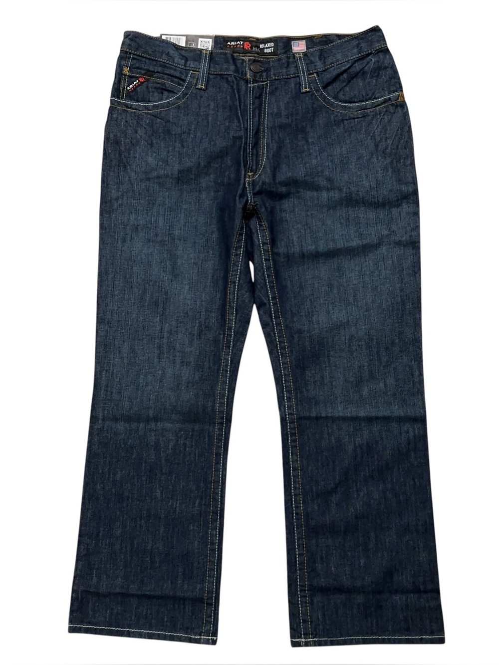 Ariat FR Flame Resistance M4 Relaxed Boot Denim Jeans Mens Size 36x30 Blue NEW